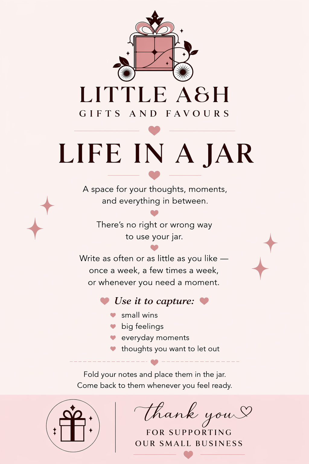 Life in a Jar – Journaling Gift Jar | Timeless Collection
