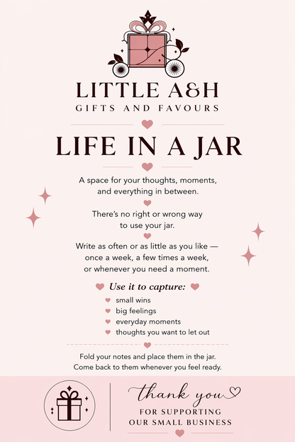 Life in a Jar – Journaling Gift Jar | Timeless Collection